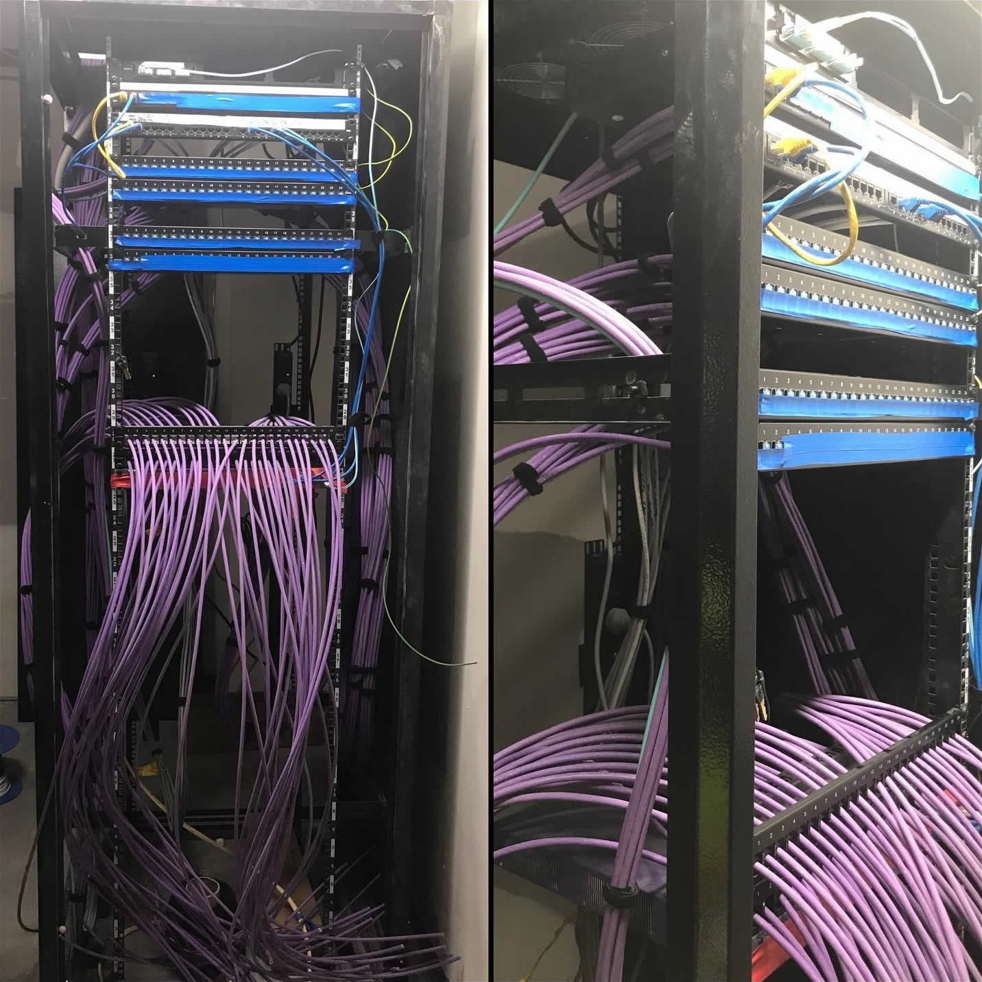 Siemon Cat 6A Structured Cabling System installation at IGA, Taren Point NSW.